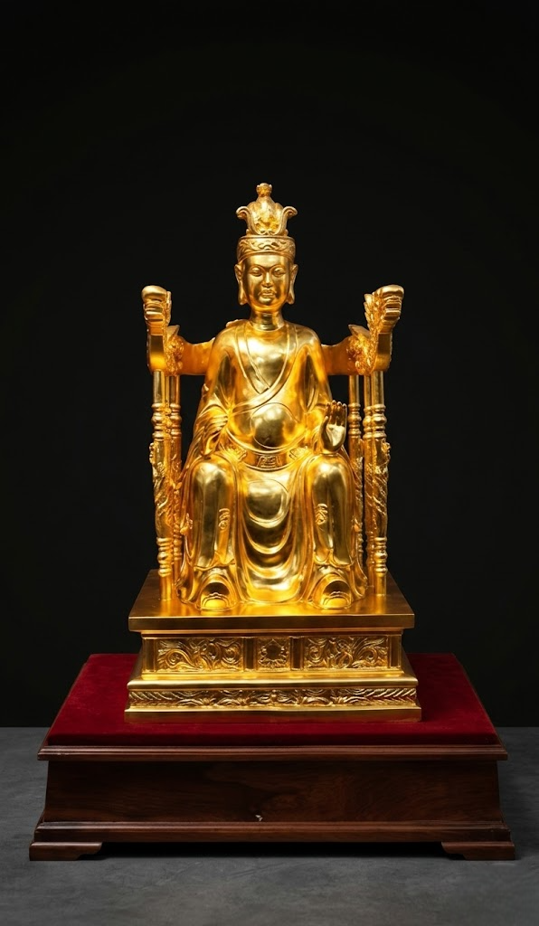 Tượng Quốc Mẫu Âu Cơ Mạ Vàng